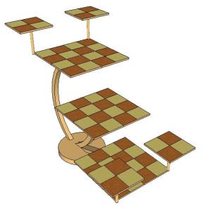 Basic computer remdering of a 3D chess set